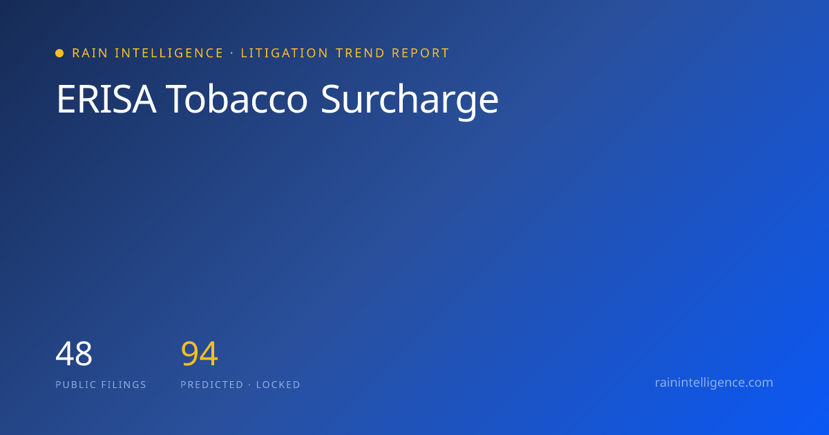 ERISA Tobacco Surcharge | Rain Intelligence | Rain Intelligence